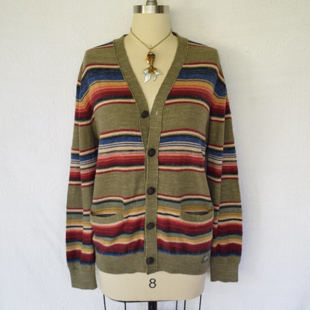 Ralph Lauren Aztec Wool blanket Navajo cardigan - Picture 2 of 10